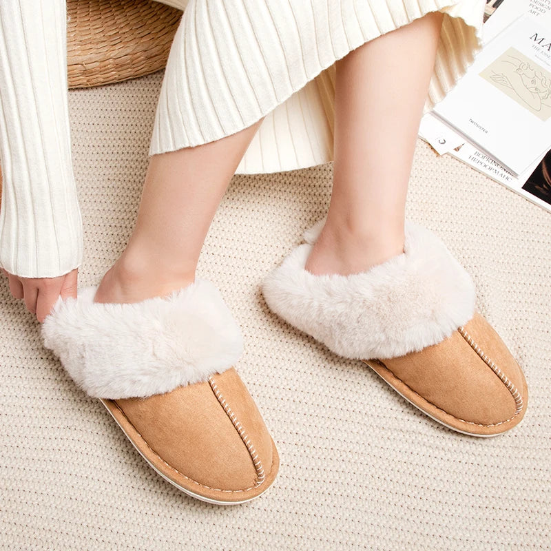 Winter  Slippers Women Indoor Outdoor Wear Soft Thick PVC Non-slip waterproofWarm Cute Design Fashion Versatile